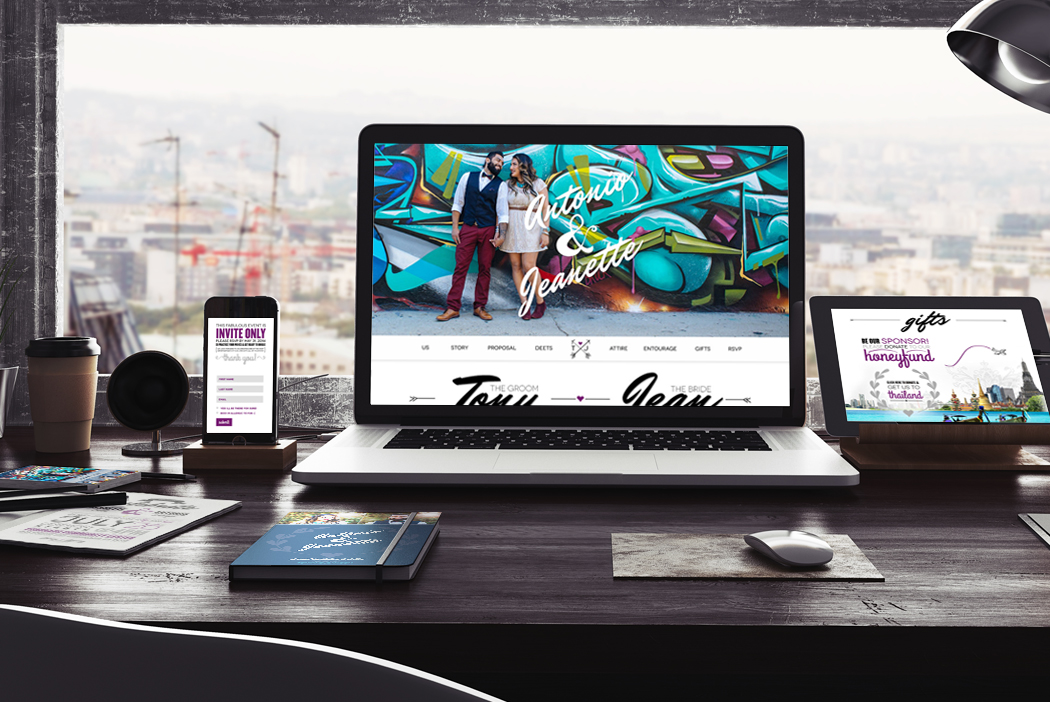 San Diego Wedding Website Design - Tony & Jean